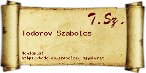 Todorov Szabolcs névjegykártya